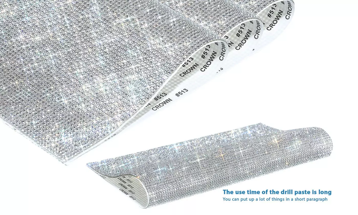 ItBelongs2U Self-Adhesive Rhinestone Bling Stickers for Phone, Car, DIY Crafts
