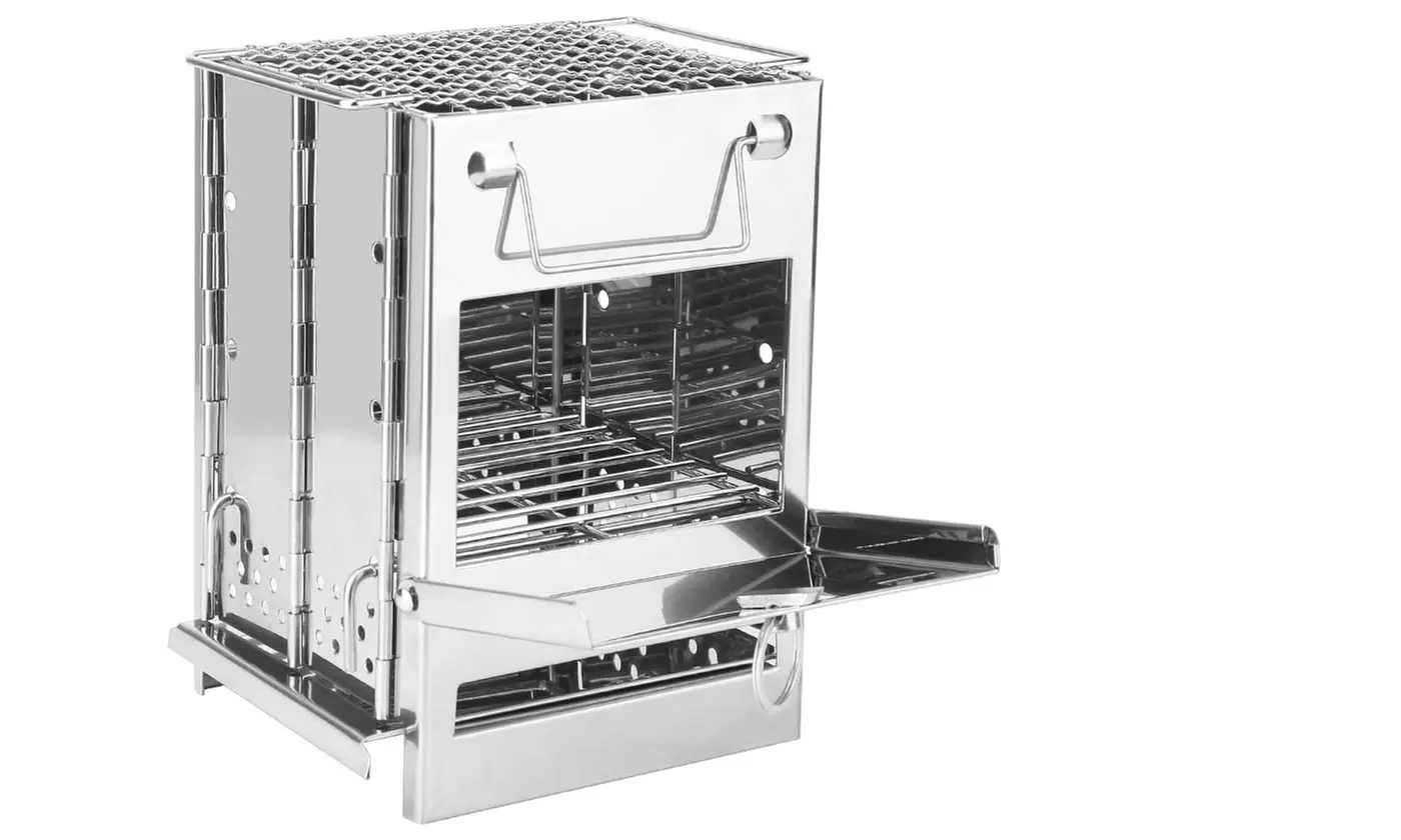 LakeForest Portable Camping Stove BBQ Outdoor Cooker Foldable Charcoal Stove