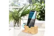Bamboo Charging Station Dock Stand Holder For Apple Watch iPhone iPad - Second Medium