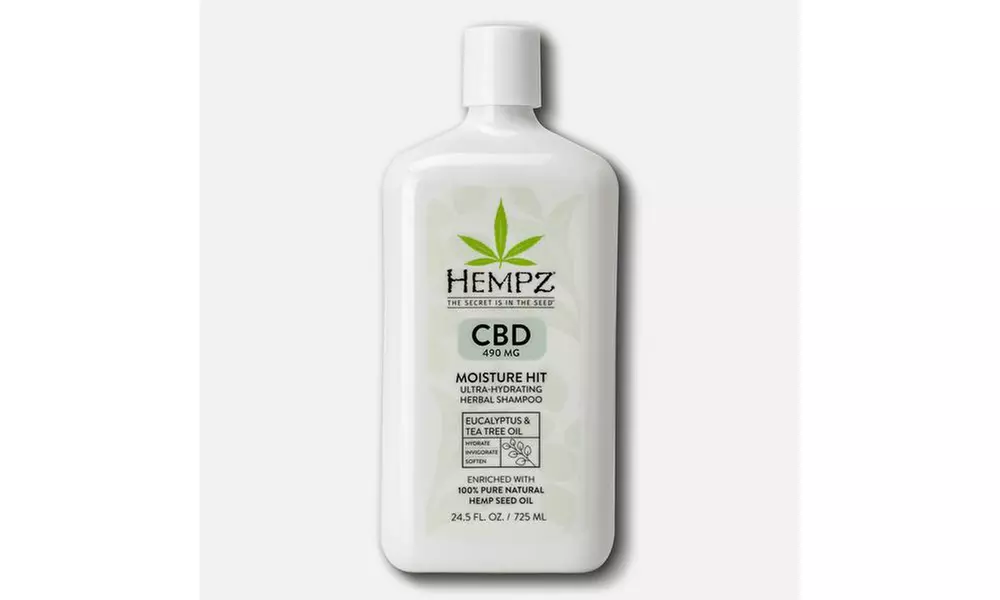 Hempz CBD Moisture Hit Ultra-Hydrating Herbal Shampoo 24.5oz 490MG - Primary Image