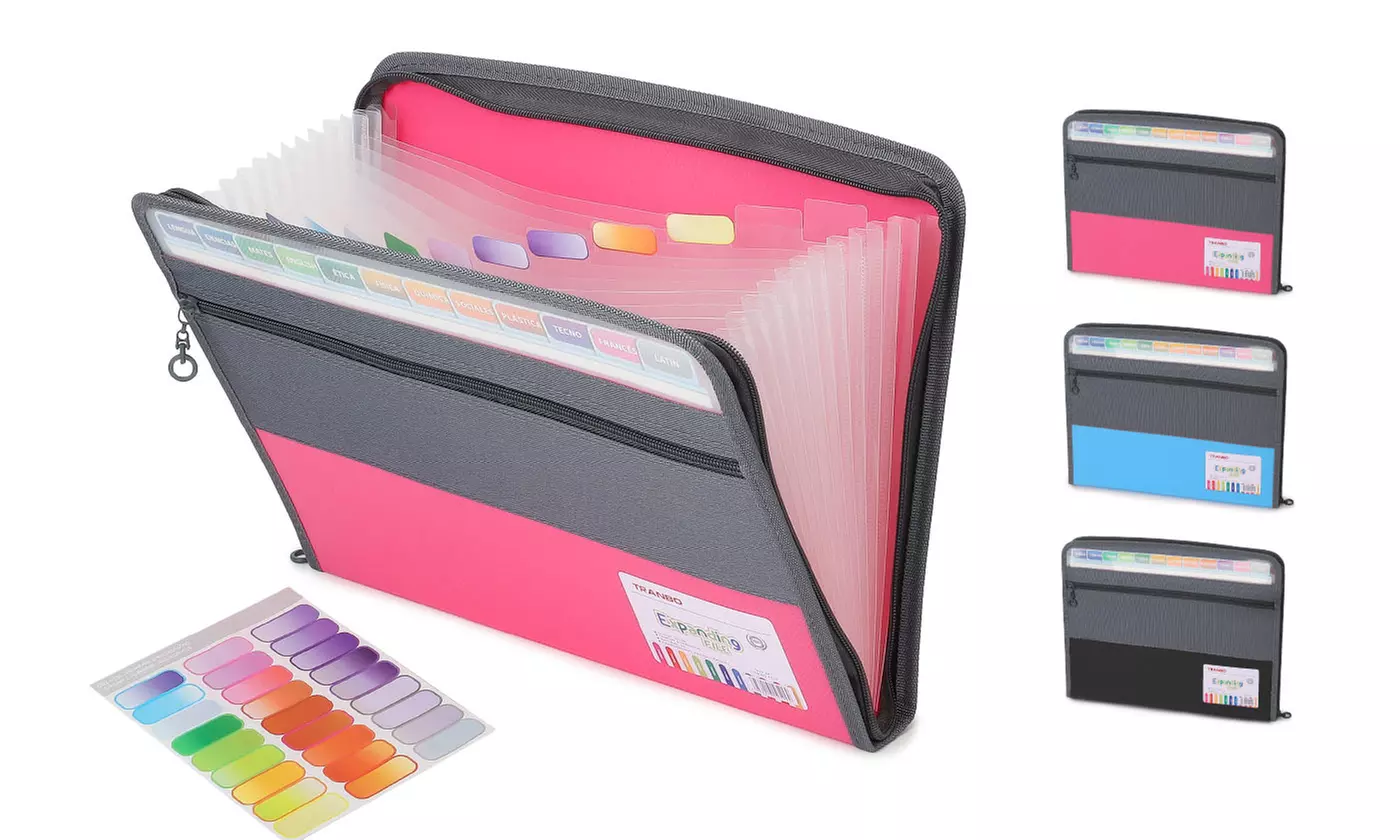 Fireproof Waterproof Safe Expanding File Folder Accordion Document Organizer - Primary Image