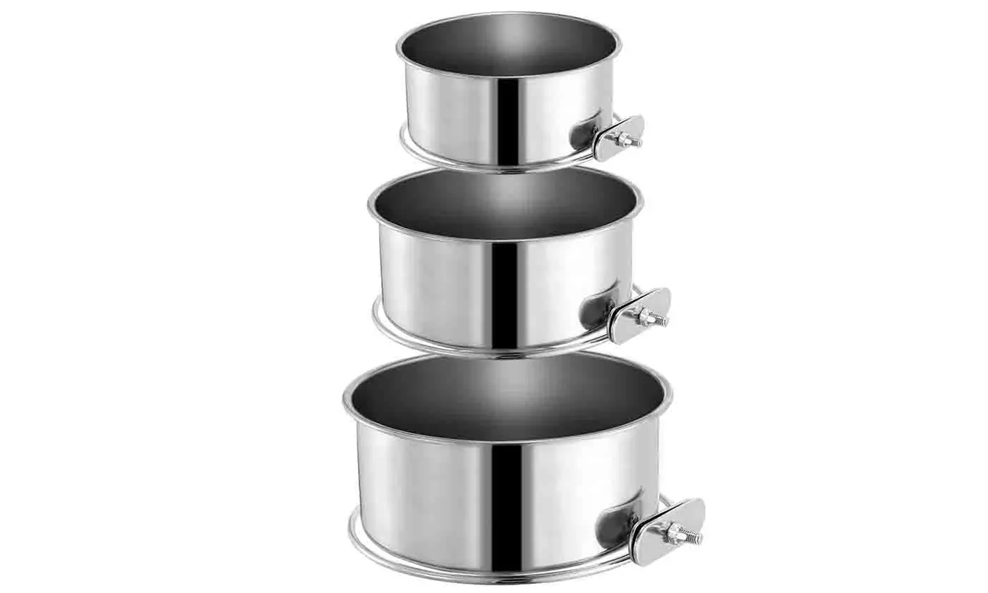 iMounTEK Stainless Steel Hanging Dog Food and Water Crate Bowl for Kennel Cages