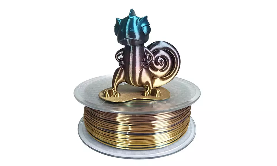 3D Printer Silk Rainbow Multicolor PLA Filamentt 1.75mm 1KG  - Primary Image