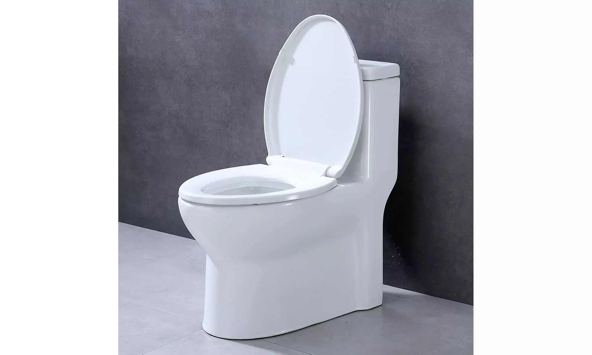 Long toilet seat with lid Quiet closing toilet lid Durable