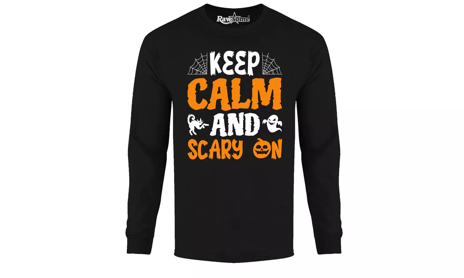 Men Creepy Scary Halloween Long Sleeve Shirt (S-2XL)