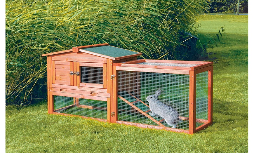 trixie pet products rabbit hutch with outdoor run