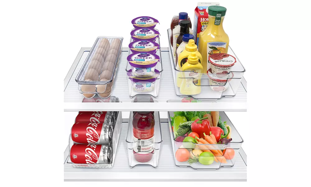 Sorbus Fridge and Freezer Organizer Bins Set (6-Piece) - Primary Image