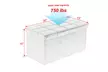 30" Folding Storage Ottoman Bench Footstool  - Second Medium