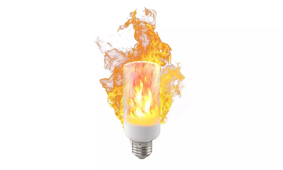 LED Flame Effect Fire Light Bulbs - Primary Image