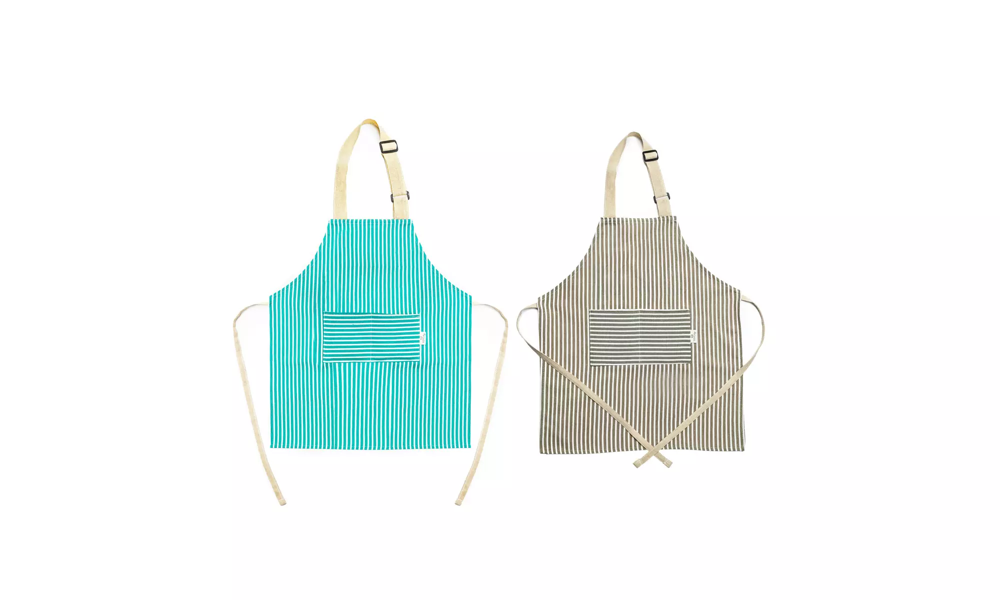 TOVLA JR. Apron Gift Set for Kids - Baking & cooking w/ Pocket - Set of 2