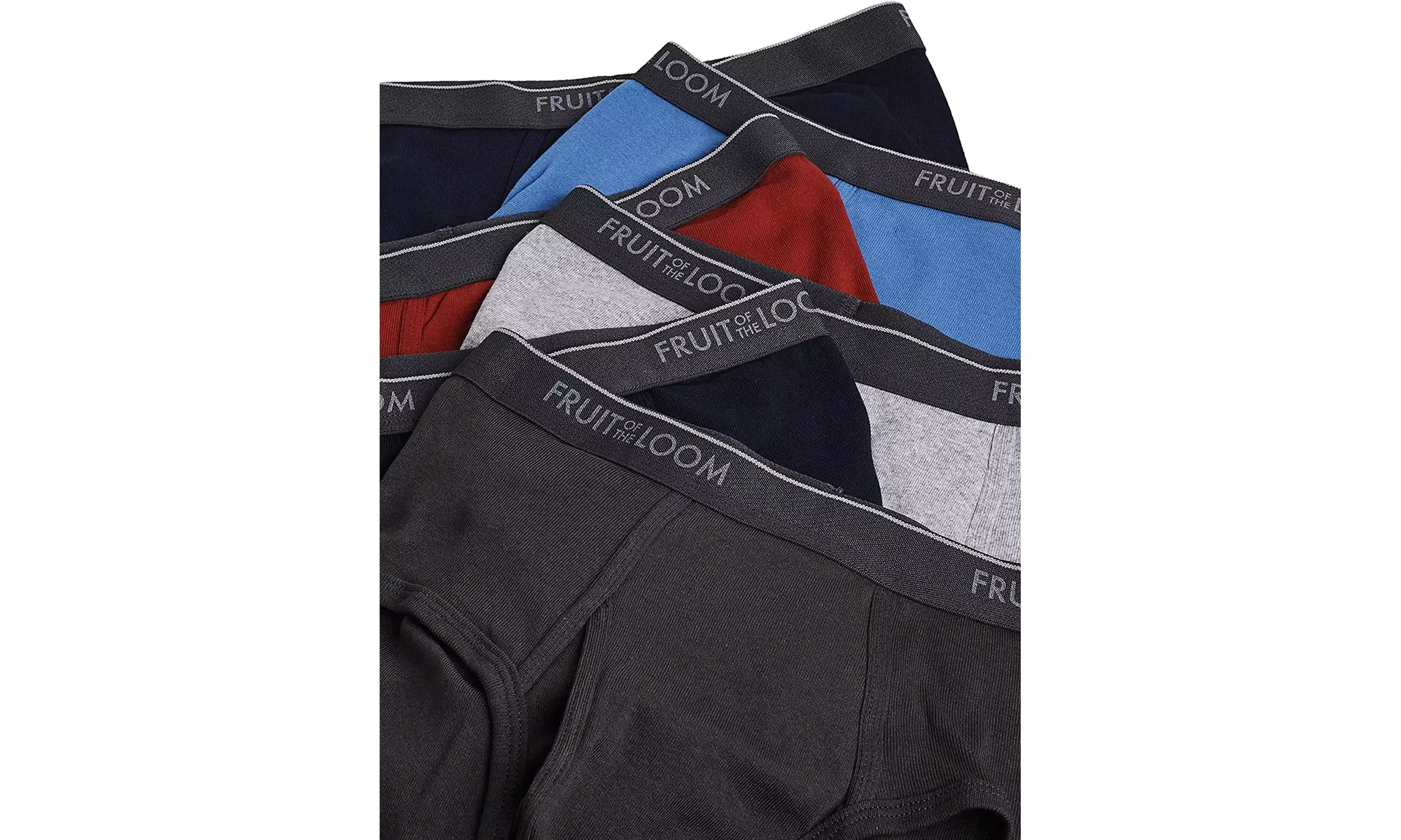 Random Dual Color 6 pack Fruit of the Loom Men's Fashion Briefs - Any colors