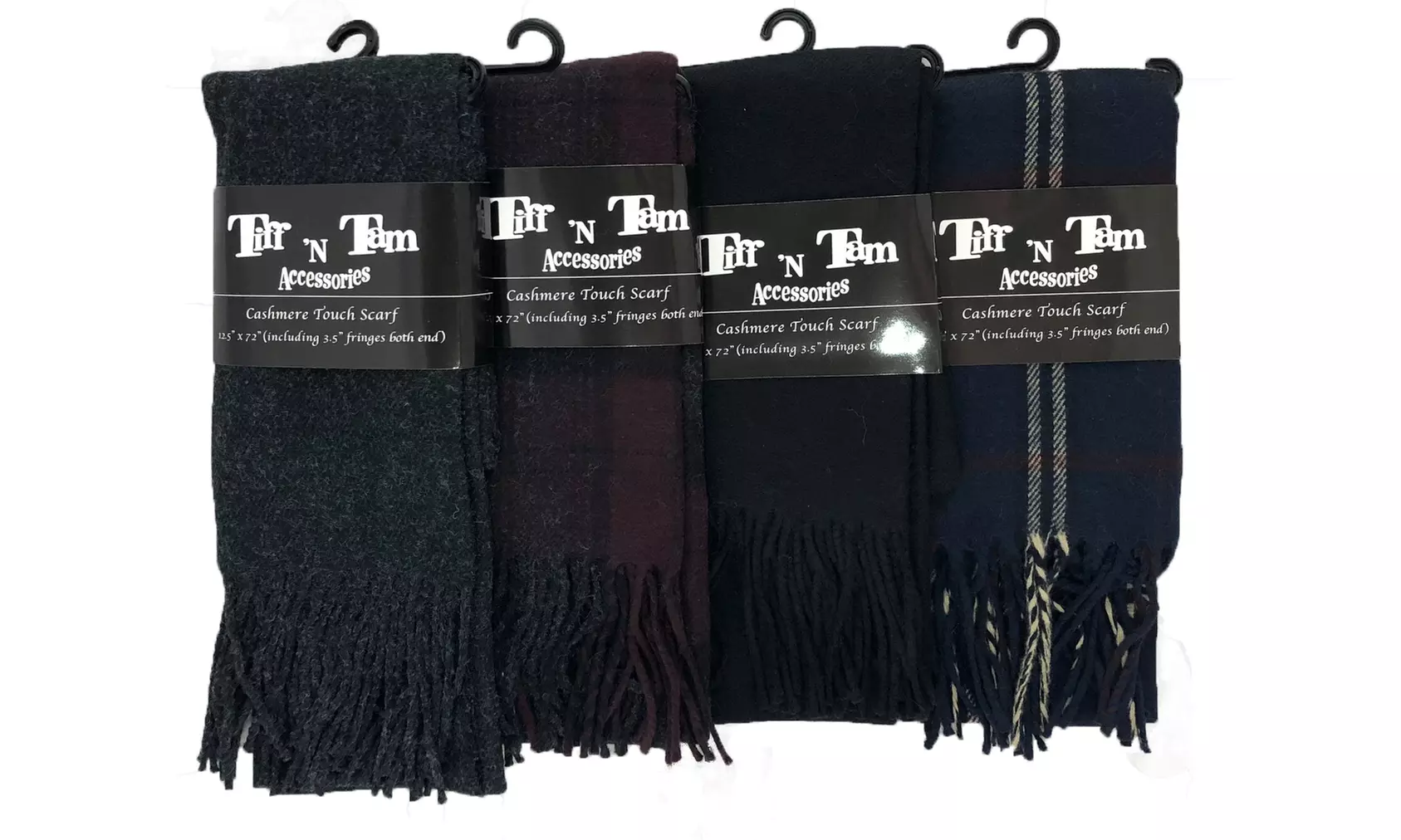 Cashmere Touch Scarf Set (4 Pack) by Tiff N Tam - Second Medium