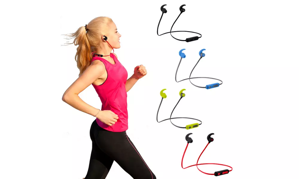 Bytech Bluetooth Wireless In-Ear Sports Earbuds with Noise-Cancelling Microphone - Primary Image