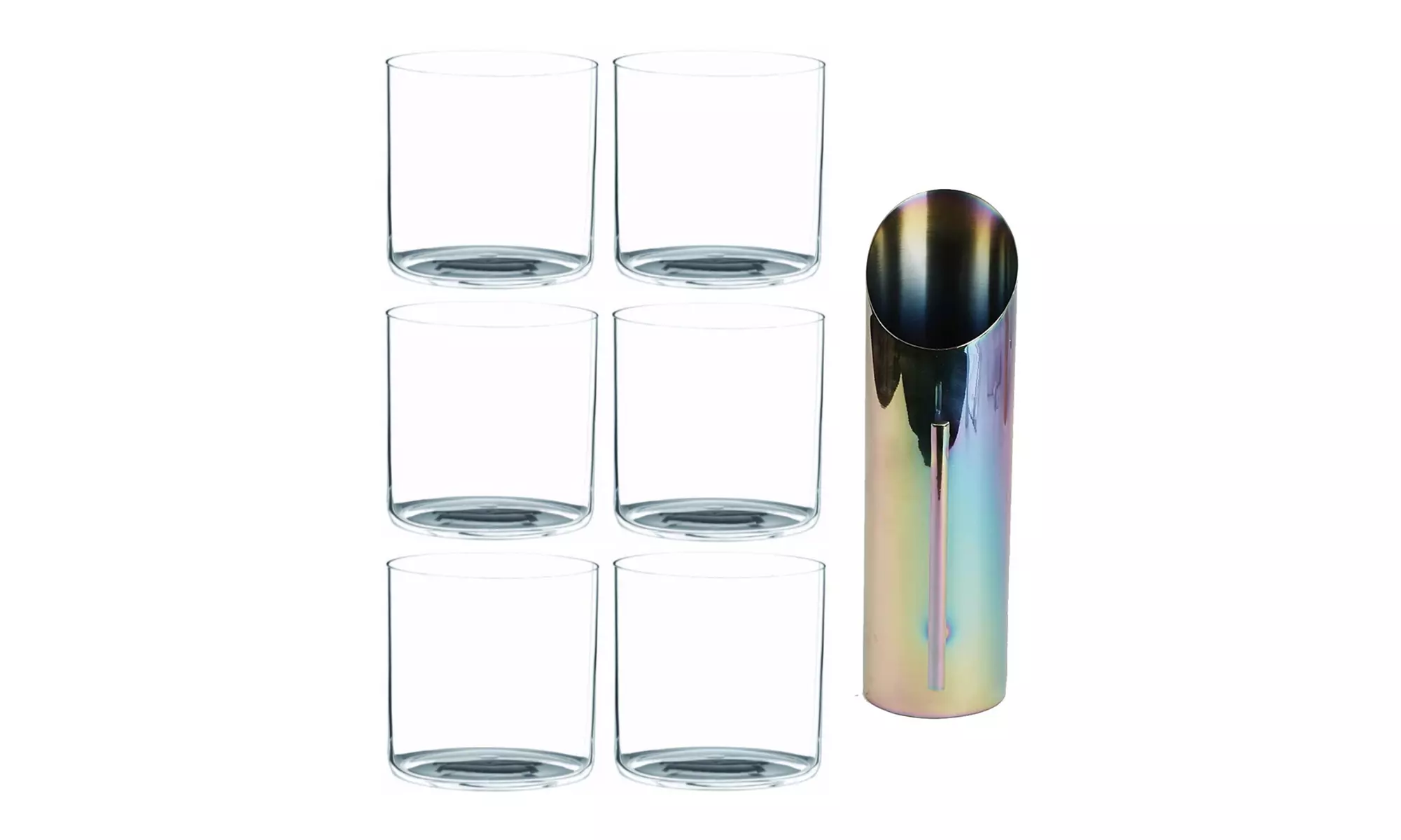 Riedel O Wine Water Tumbler (6-Pack) with Stainless Steel Reflective Pitcher - Primary Image