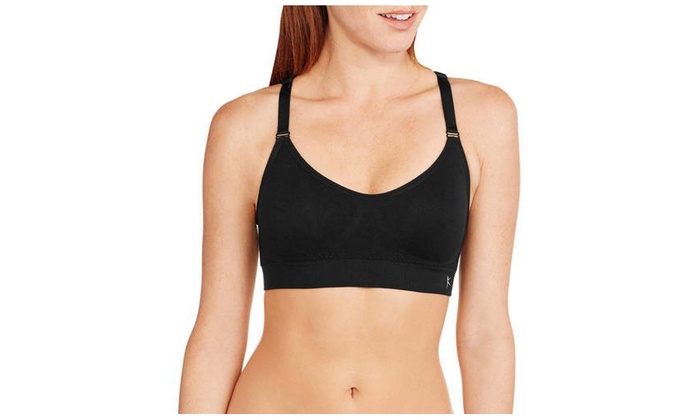 danskin now women's keyhole seamless sports bra