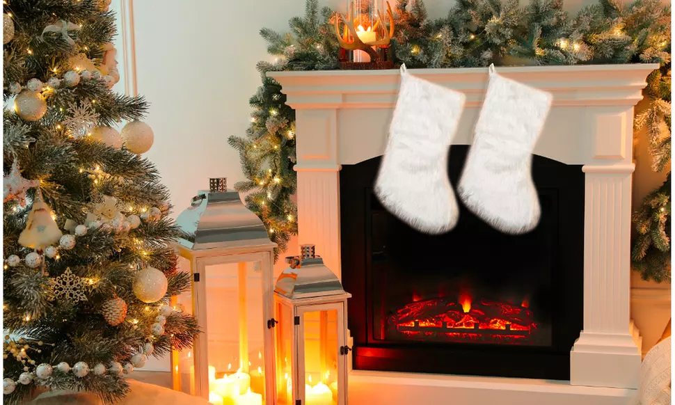 Jolly Christmas Stockings 2-Pack or 3-Pack Festive Holiday Décor