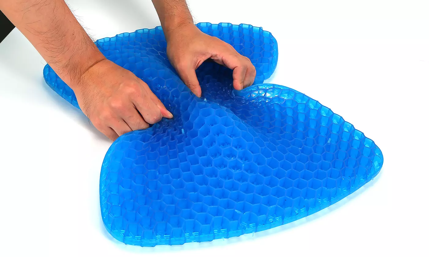 iMounTEK Honeycomb Gel Support Seat Cushion Breathable Egg Seat Pad w/ Cover