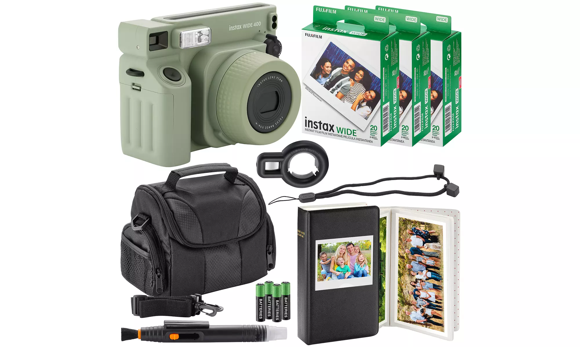 Fujifilm Instax Wide 400 Instant Camera Camera Case Photo Album 60 Photo Prints