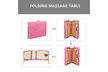3 Sections Folding Portable Beauty Massage Table Set - Second Medium
