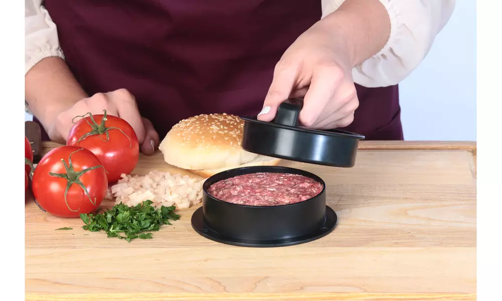 3-in-1 Stuffed Burger Press, Hamburger Patty Maker and sliders - Primary Image