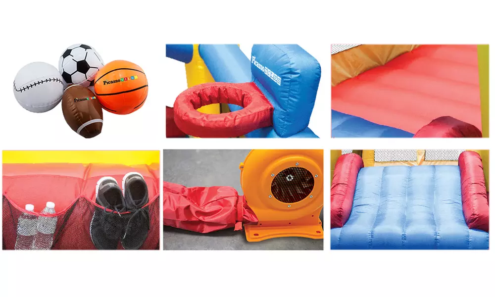 PicassoTiles Jump & Slide Inflatable Bouncing House - Second Medium