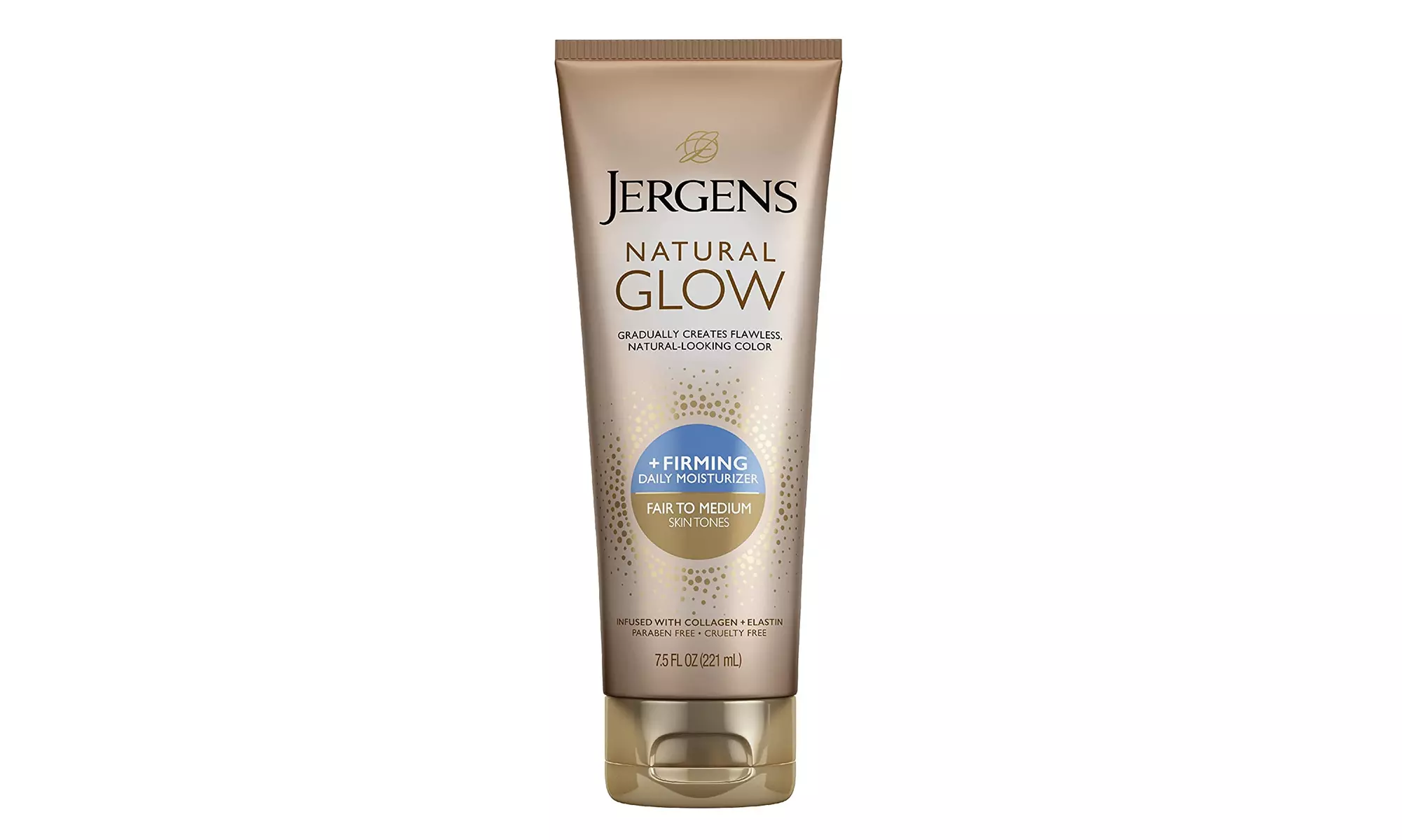 Jergens Natural Glow plus FIRMING Self Tanner, Sunless Tanning Lotion for Fair  - Primary Image