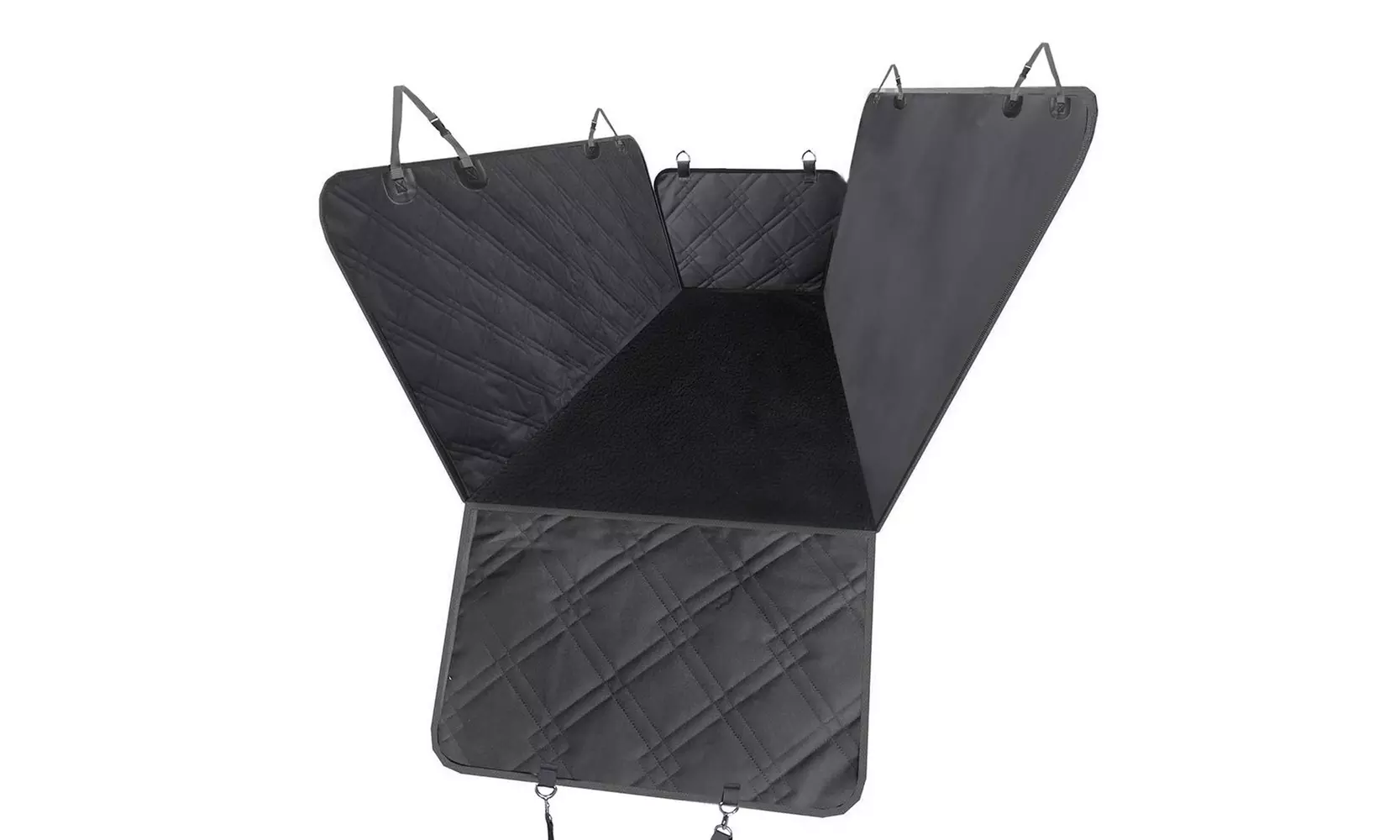 100% Waterproof Dog Car Seat Covers with Mesh Visual Window for Cars Trucks SUV - Primary Image