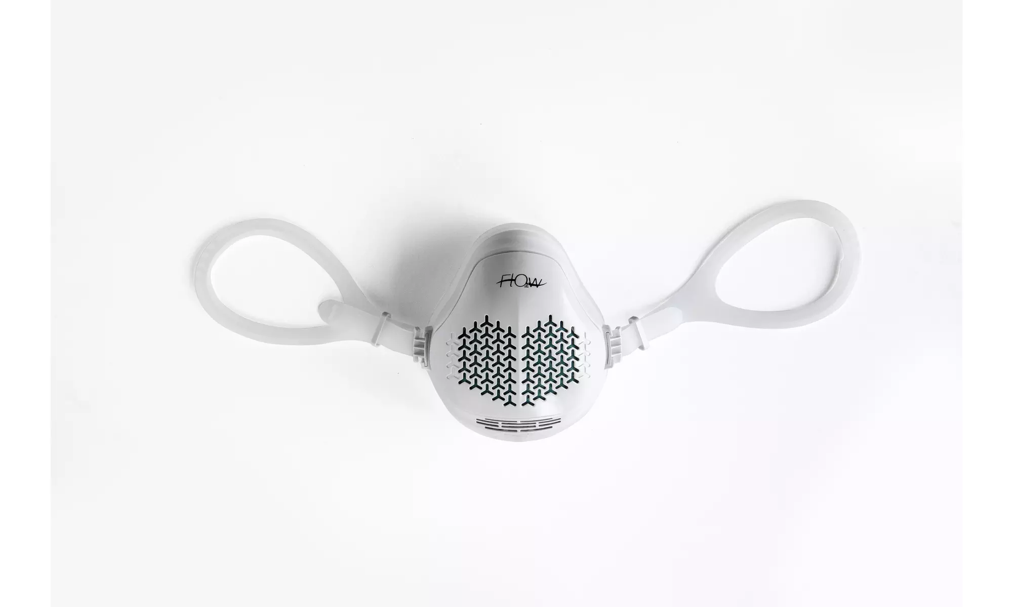 o2 FLOW Electronic Air Purifier Face Mask with HEPA and Carbon filter - Second Medium