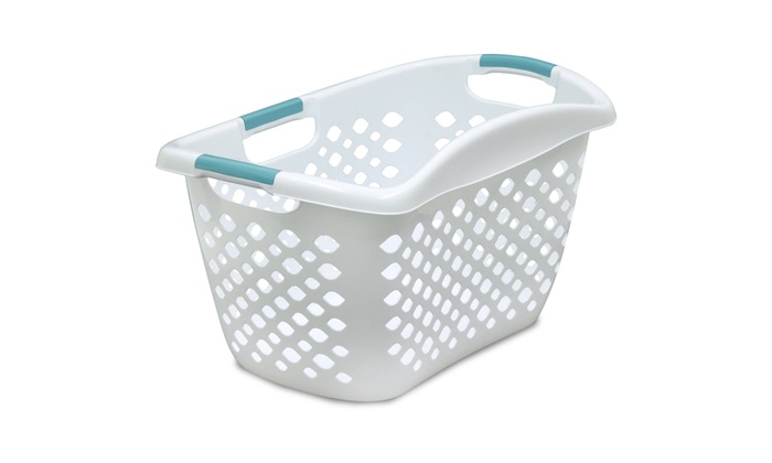 white laundry basket large