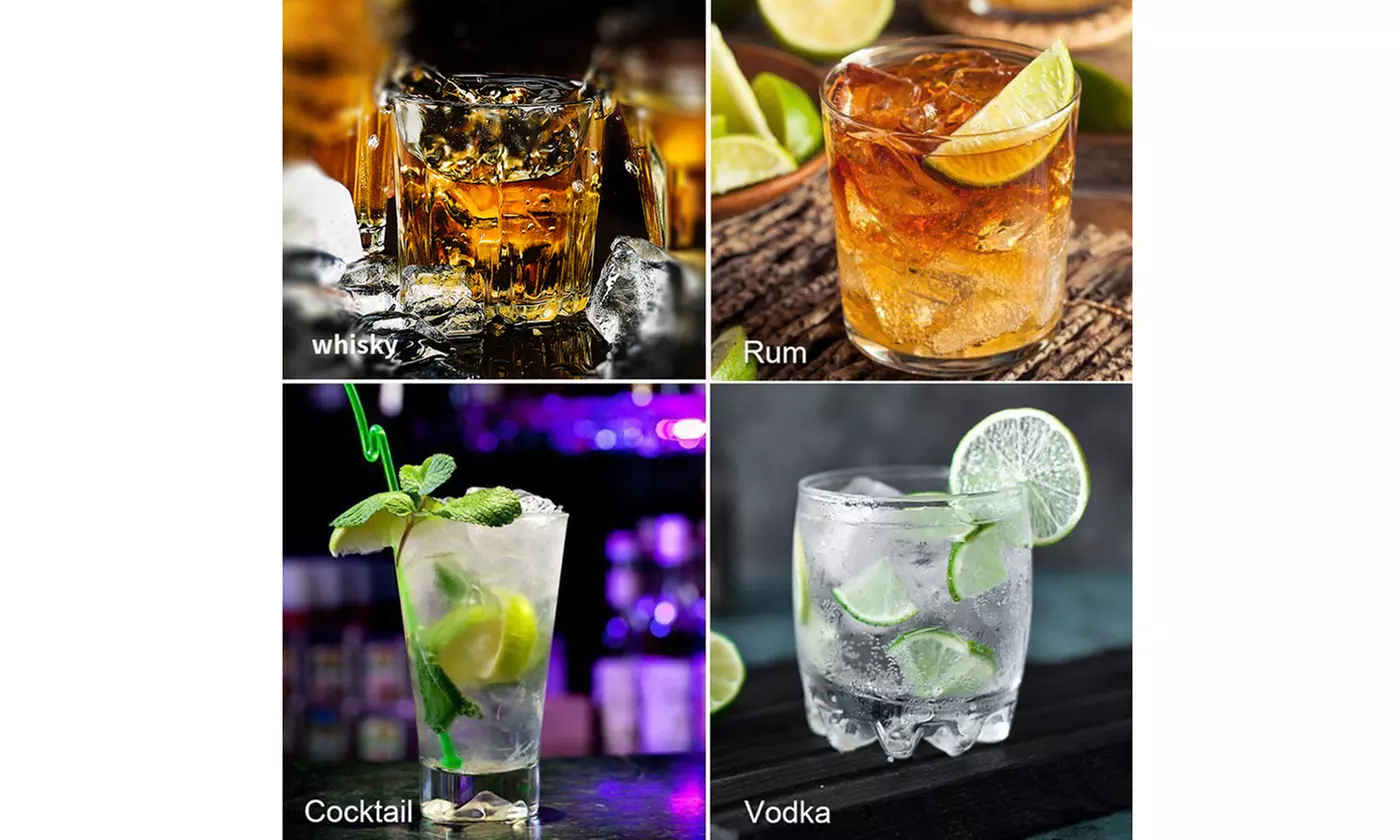 Diamond Ice Cube Maker Tray with Lid - Silicone Molds in 1, 2, or 4 pack 