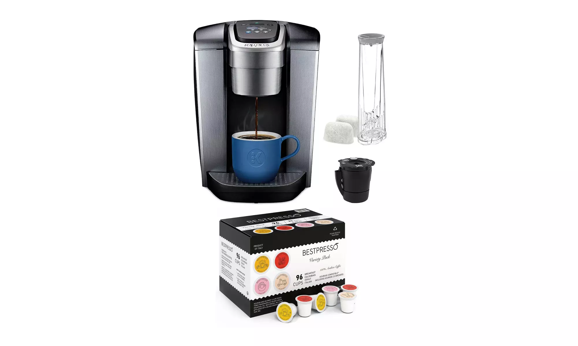 Keurig K-Elite Single Serve K-Cup Pod Coffee Maker with 96-Count K-Cup Set - Primary Image