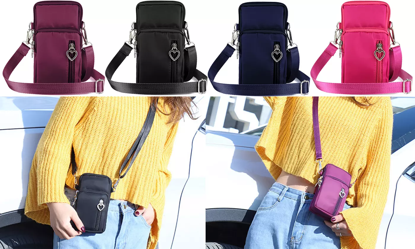 Small Cell Phone Purse  Bag Cross Body Wristlets Strap Wallet Pouch
