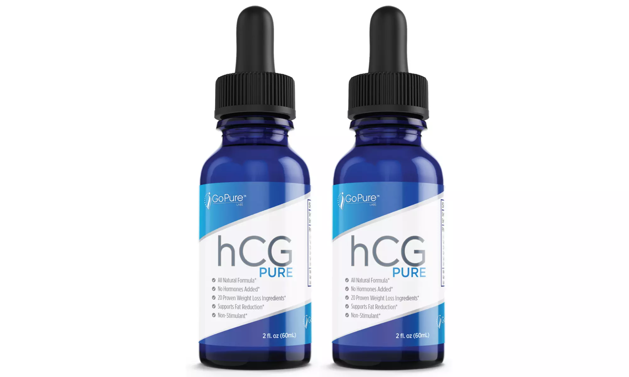 Go Pure hCG PURE Gluten-Free Appetite & Weight Control Drops, 2 Pack - Primary Image