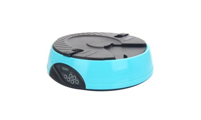 6meal Automatic Pet Feeder Auto Dog Cat Food Bowl Dispenser