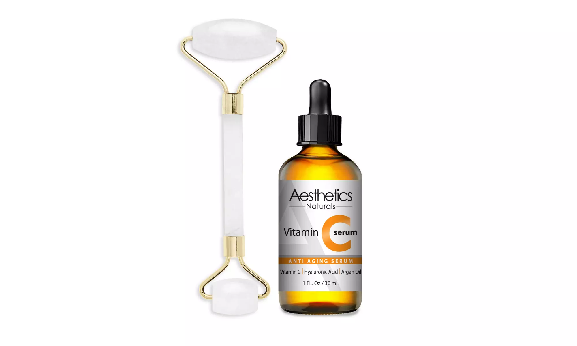 Premium-Quality Genuine Face Roller with Bonus Vitamin C Serum - Second Medium