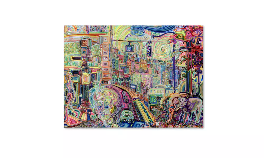 Josh Byer 'The Cub and the Calf' Canvas Art - Primary Image
