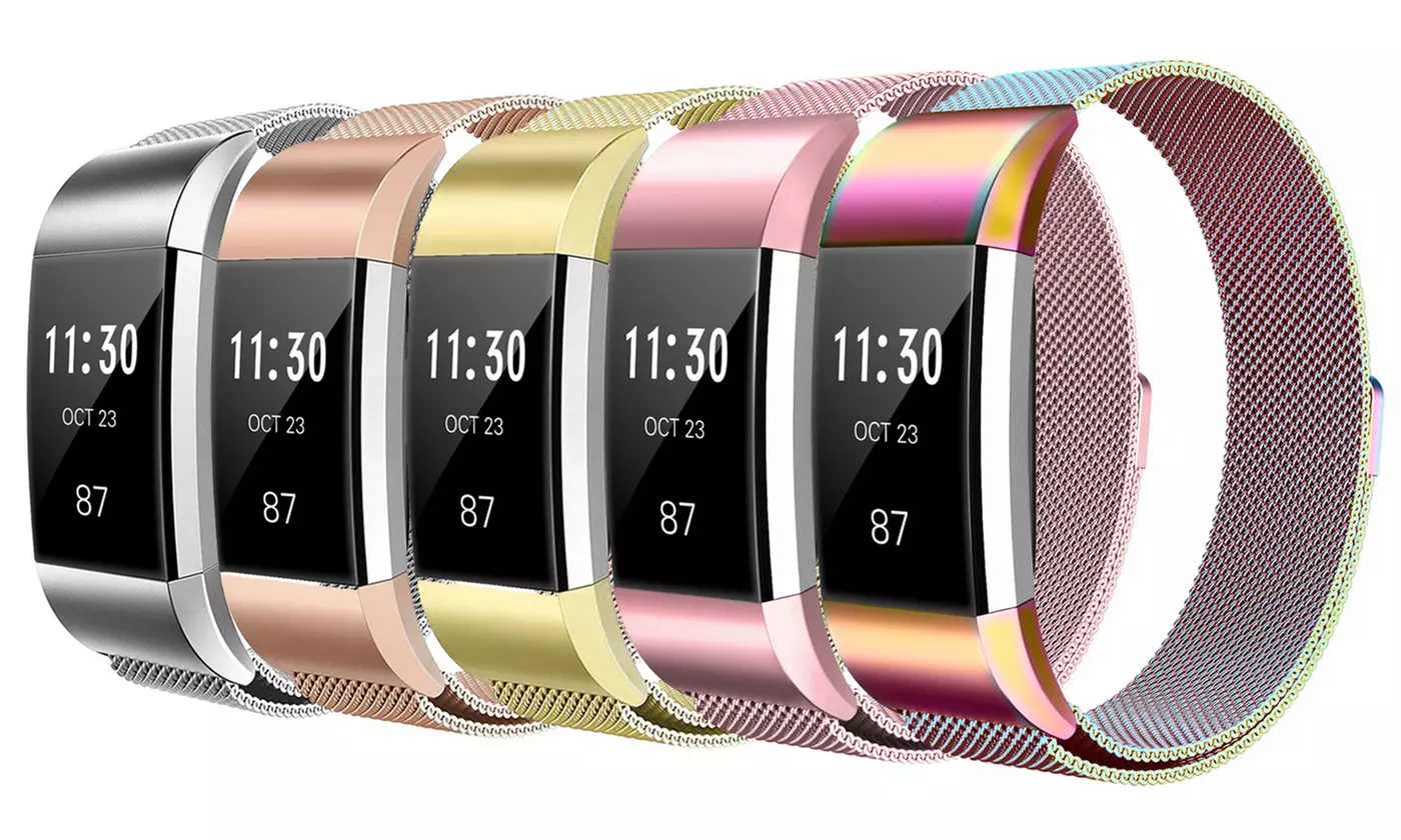 Stainless Steel Mesh Milanese Loop Band for Fitbit Charge 2 - Primary Image