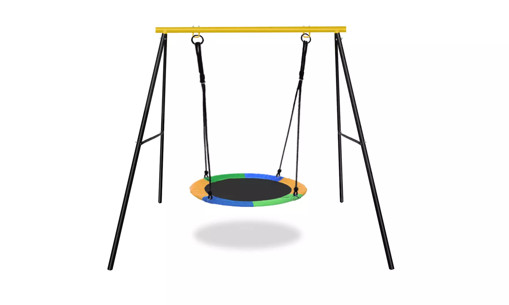 Powder-Coated Steel Swing Set Frame Stand Weatherproof MAX 220 LBs Kids & Adults - Primary Image