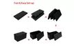 30" Folding Storage Ottoman Bench Footstool  - Second Medium