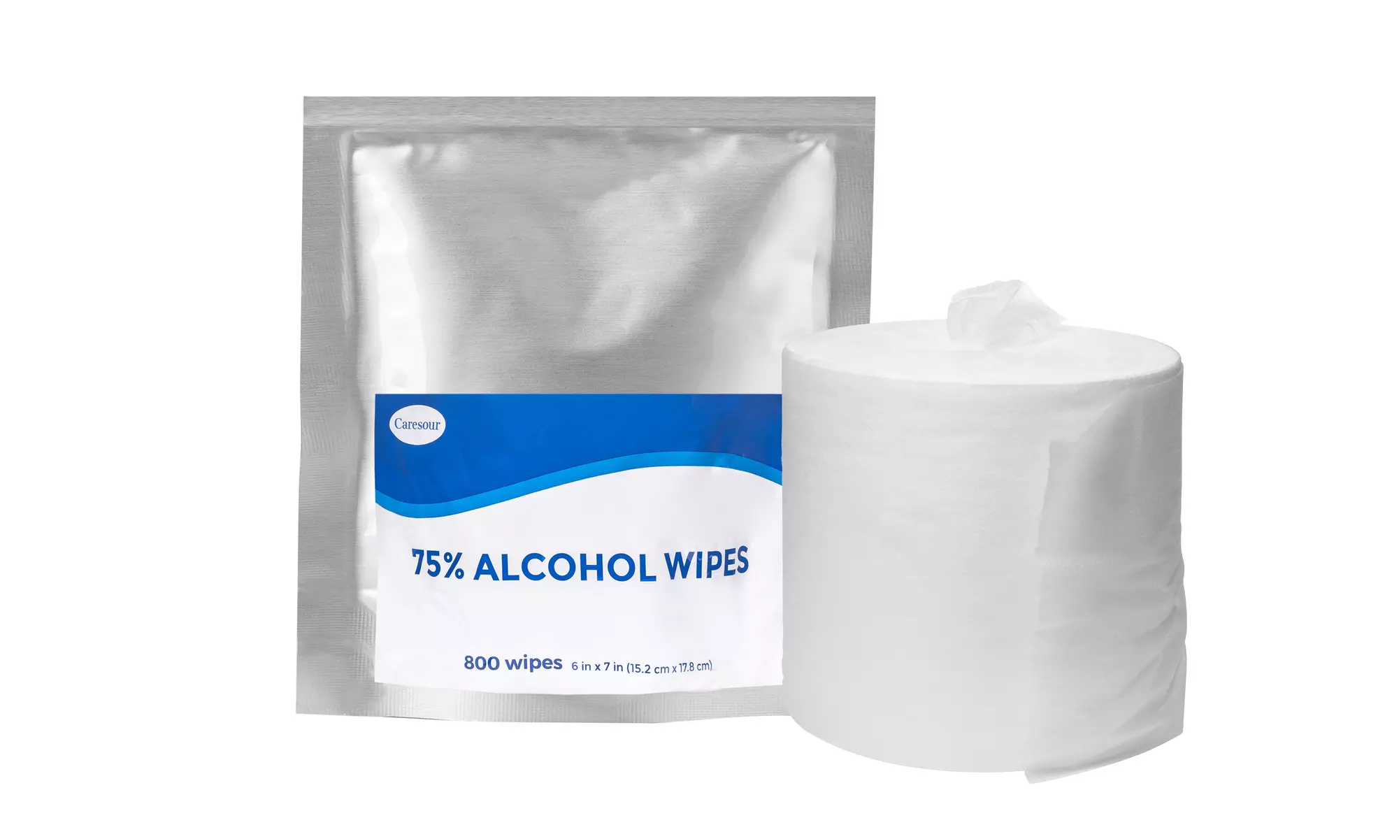 Caresour 75% Alcohol Based Sanitizing Wipes - (800-Count) - Primary Image