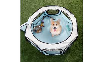 Petmaker Portable Pop-Up Pet Playpen with Carrying Bag