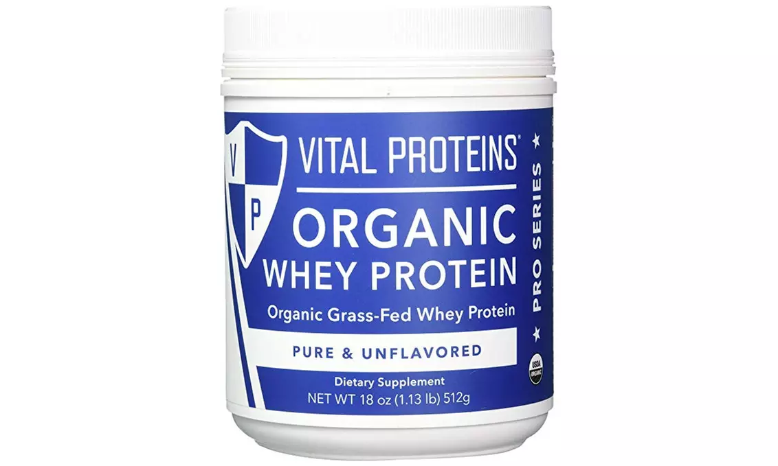 Grass-Fed, Pasture-Raised Organic Whey Protein, 18 oz Canister - Primary Image