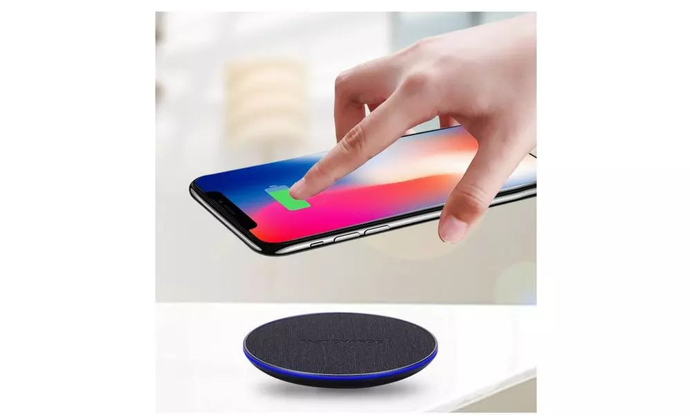 Fabric 10W Wireless Charging Pad for Qi-Compatible Devices - Primary Image