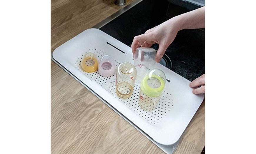 Colander Strainer Expandable Over The Sink Wash Vegetables, Fruits ...