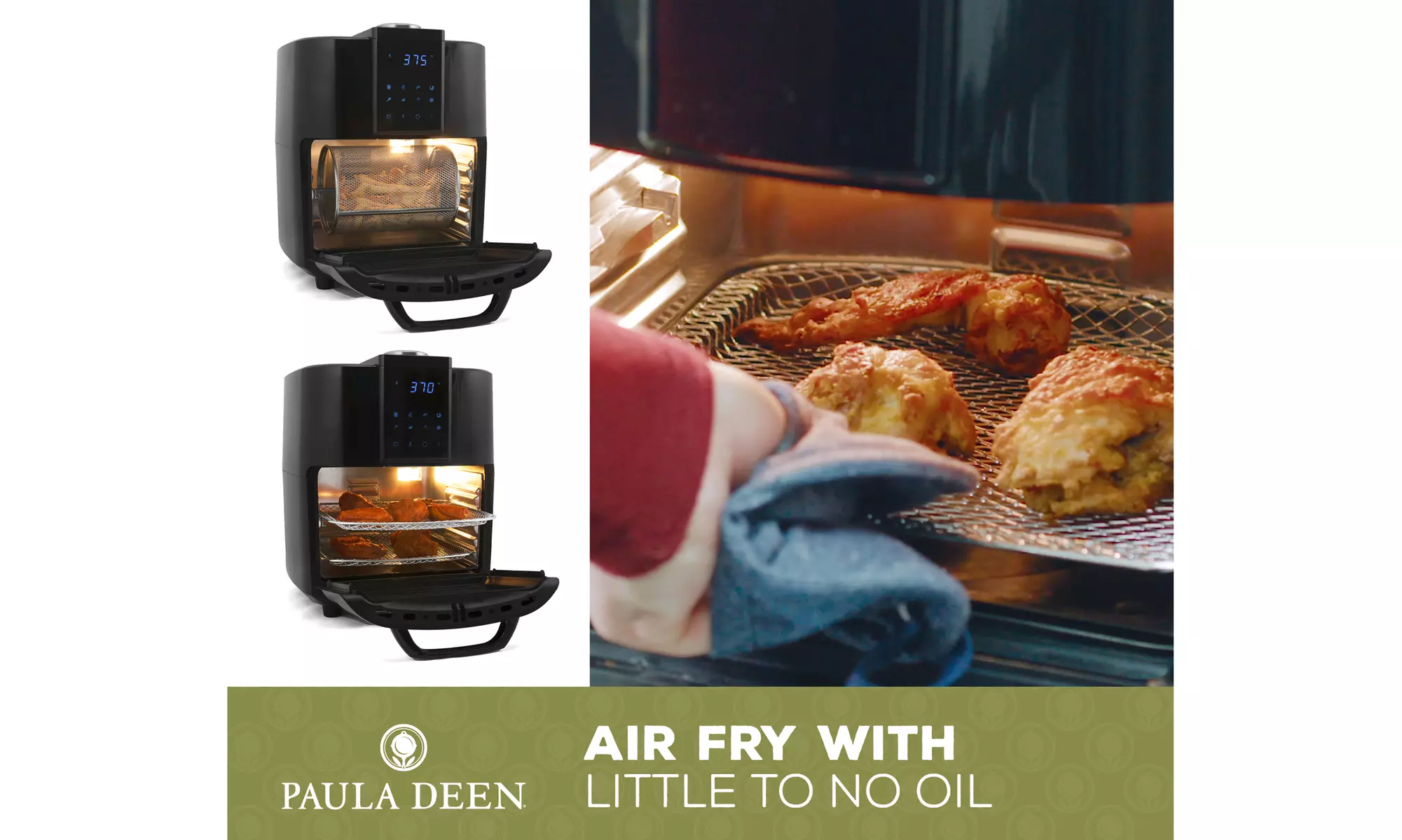 Paula Deen 13 QT  Family-Sized Air Fryer Oven with Rapid Air Circulation System - Second Medium