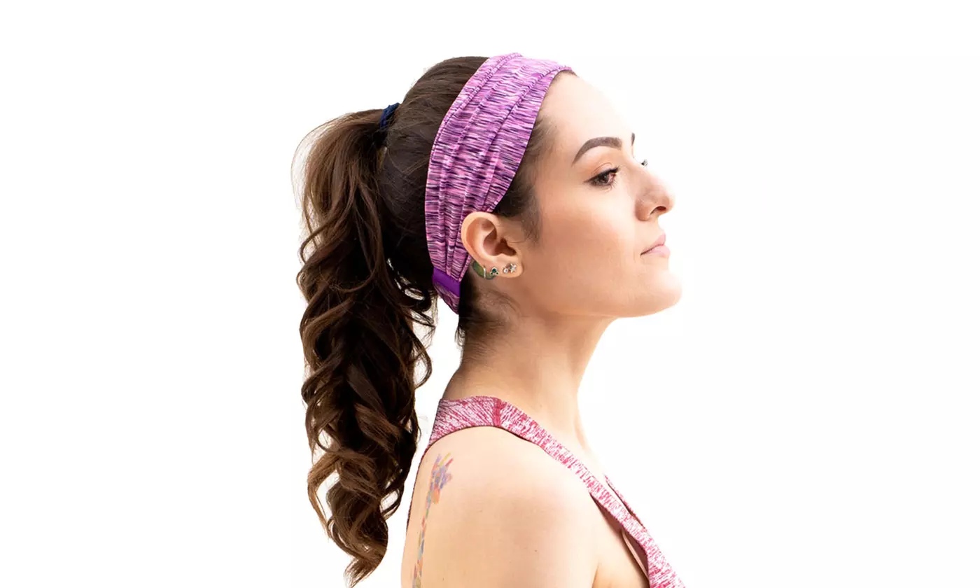Unisex Yoga Sport Athletic Headband for Running Sports Elastic Wicking Sweatband