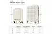 Luggage Sets 3 Piece 20-inch with USB Port and front opening with Cup Holder - Second Medium