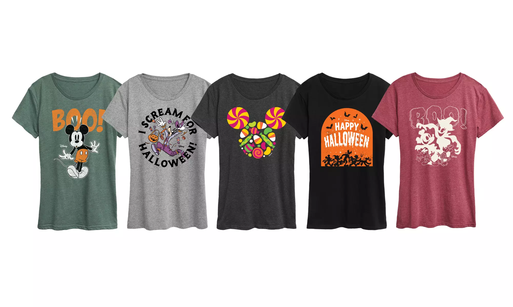 Disney Halloween Women's Tees Officially Licensed S-4X Plus - Primary Image