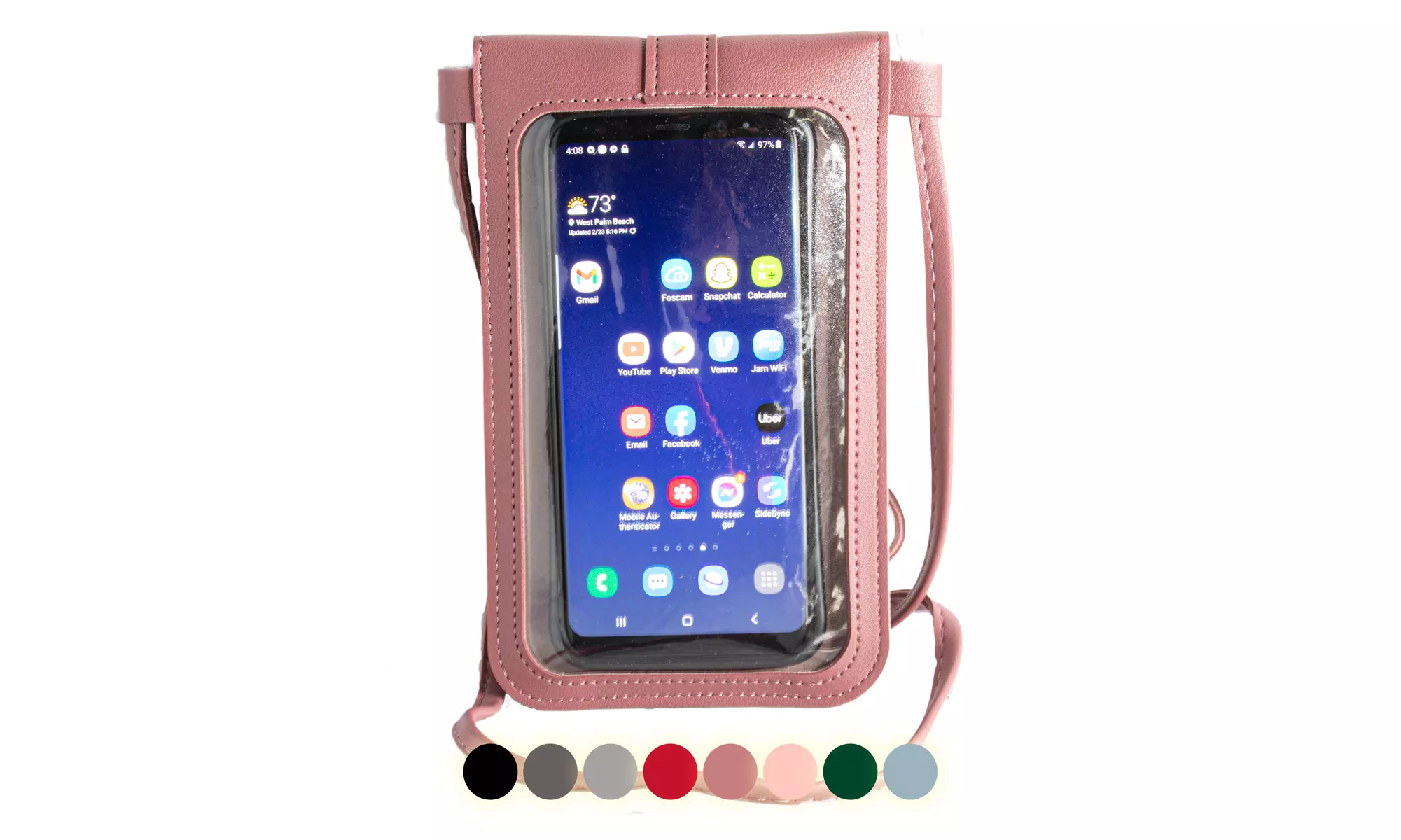 Touch Screen Crossbody Women Cell Phone Purse Bag RFID Wallet W/ Shoulder Strap - Primary Image