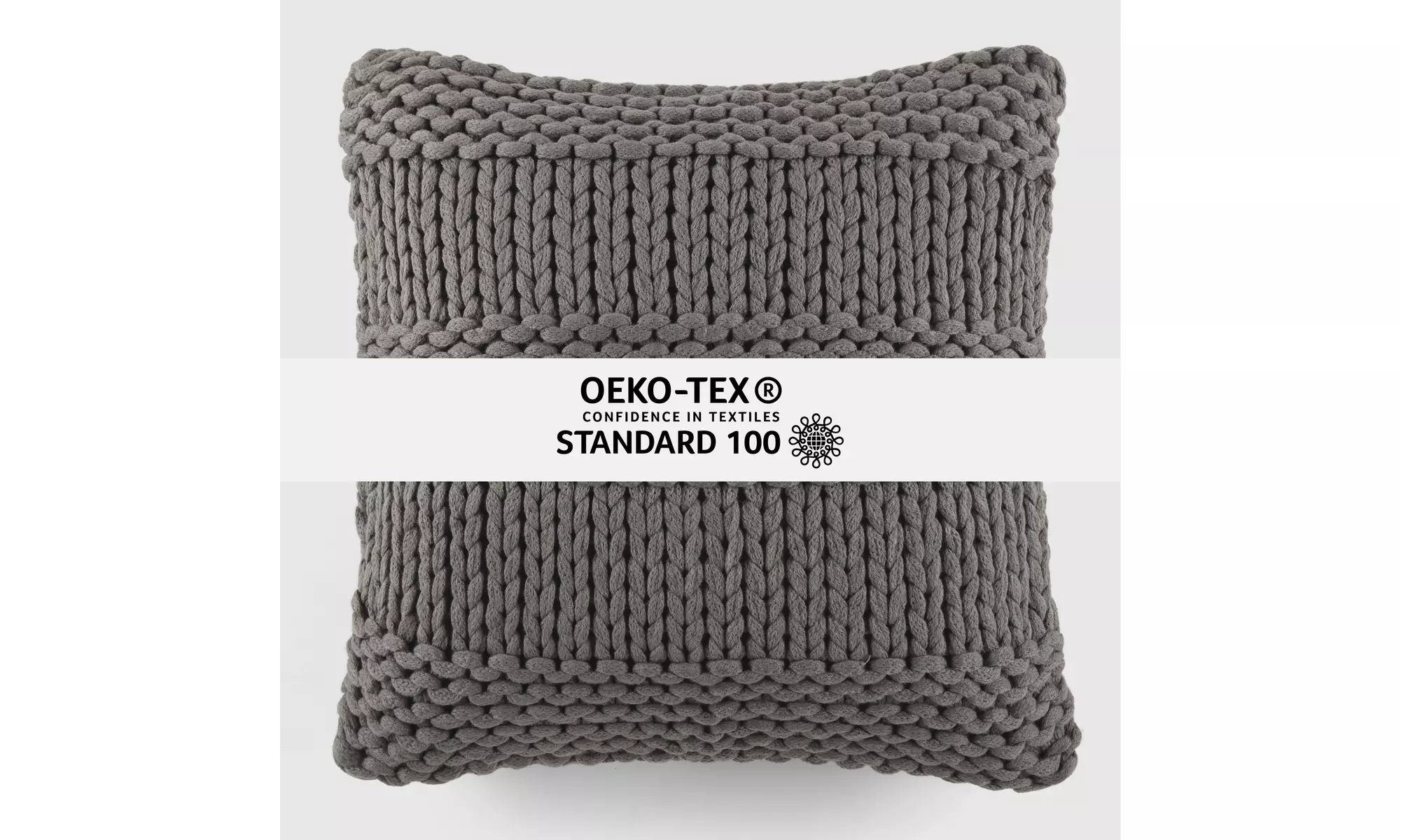 iEnjoy Home Cozy Chunky Knit Acrylic Decor Throw Pillow